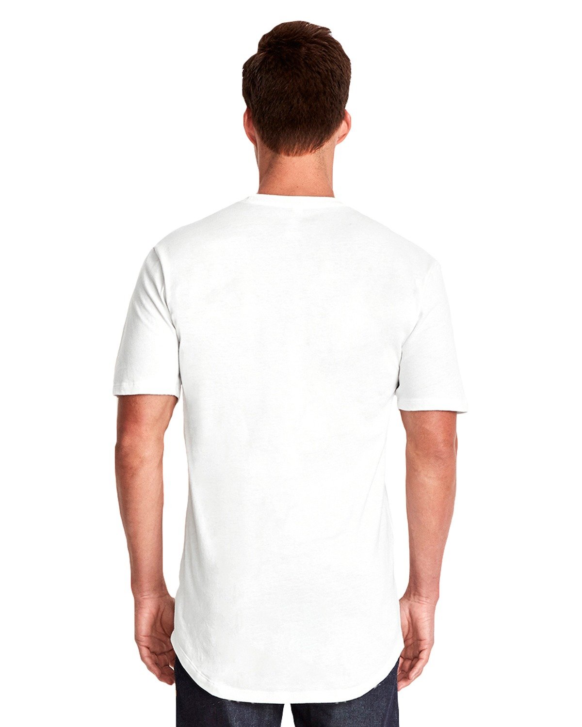 Premium Men's Cotton Long Body Crew Neck T-Shirt (3602) - Soft & Comfortable for Casual Wear, Gym, and Everyday Use