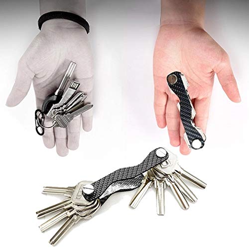 Premium RFID Blocking Carbon Fiber Wallet & Key Organizer - Slim Minimalist Design for Men & Women - Perfect for Travel, Business & Everyday Use