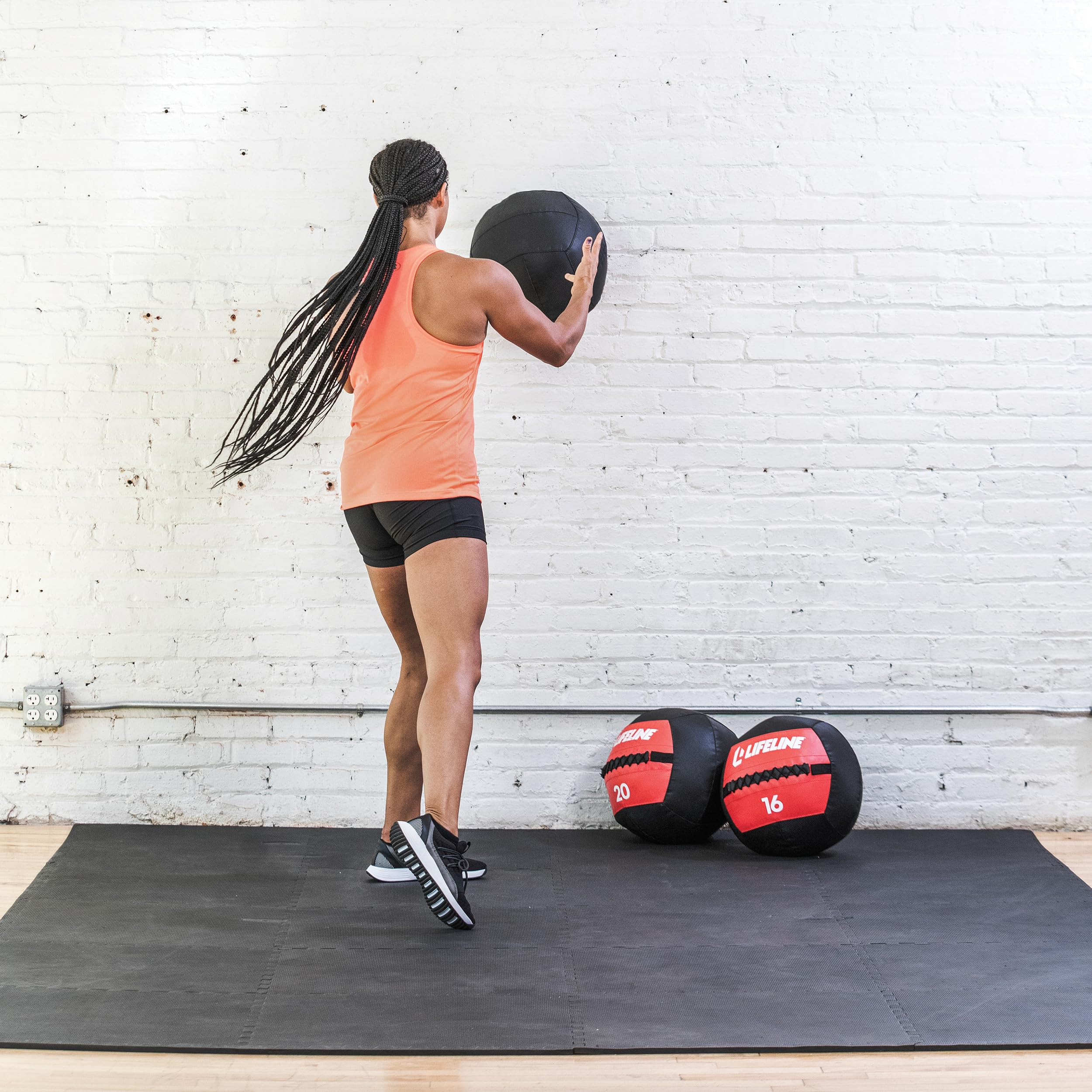Lifeline Fitness Wall Ball - Weighted Exercise Ball for CrossFit, Core Strength & Full Body Workout - Available in Multiple Weights - Perfect for Home Gym, Functional Training & Plyometric Exercises