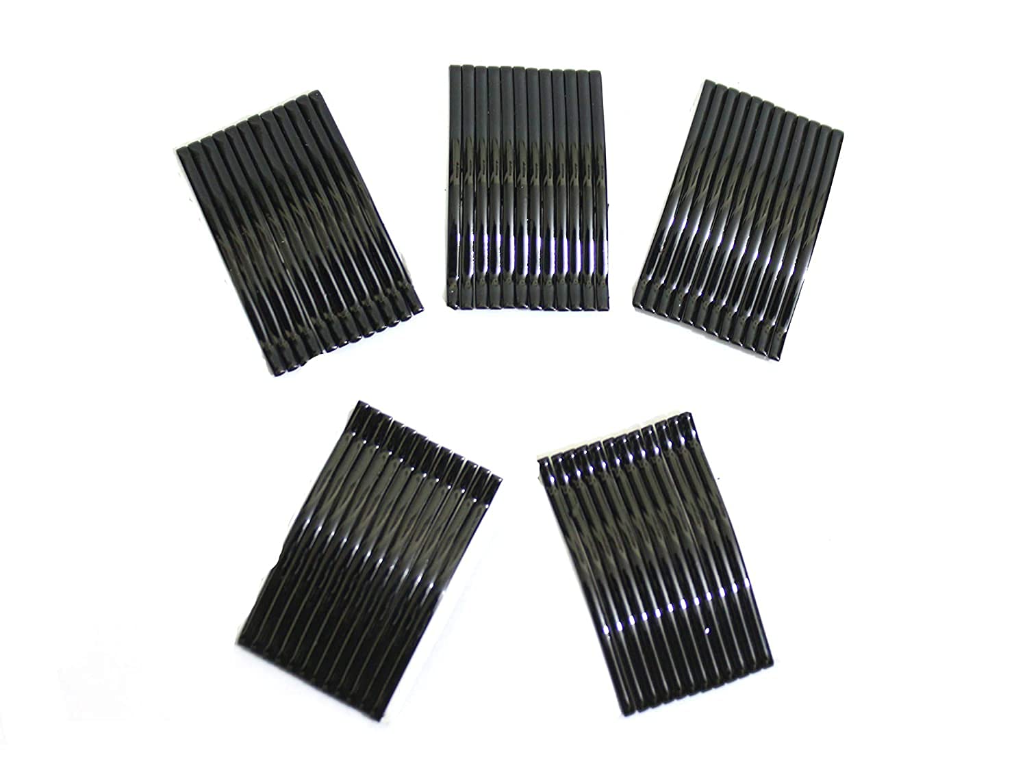 HRBS 150-Pack Black Metal Bobby Pins (7cm) - Strong Plain Hair Clips for All Hair Types - Perfect for School Girls & Kids Hairstyles - Great for Layered Hair & Daily Ponytails - Hair Accessories for School, Work & Special Occasions