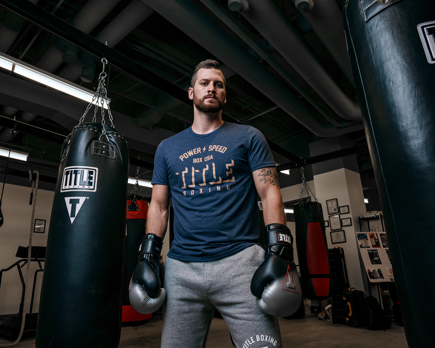 TITLE Boxing Power and Speed Tee - Breathable & Lightweight Training Shirt for Boxing, MMA & Workouts - Perfect for Gym, Sparring & Fitness Training