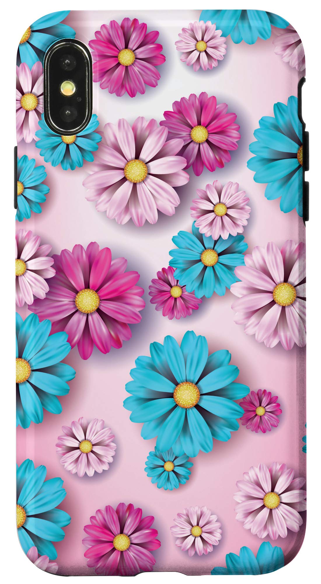 iPhone X/XS Clear Cute Flower Phone Case - Scattered Floral Design Protective Cover for Women & Girls - Perfect for Everyday Use, Travel & Gifting