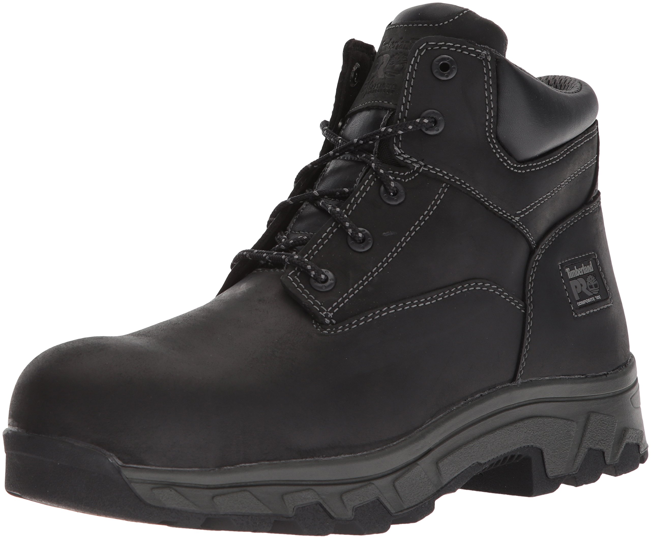 Timberland PRO Workstead Men's Black Steel Toe 6-Inch Work Boots for Construction & Heavy Duty - Waterproof & Slip Resistant Safety Shoes for Outdoor Work & Hiking