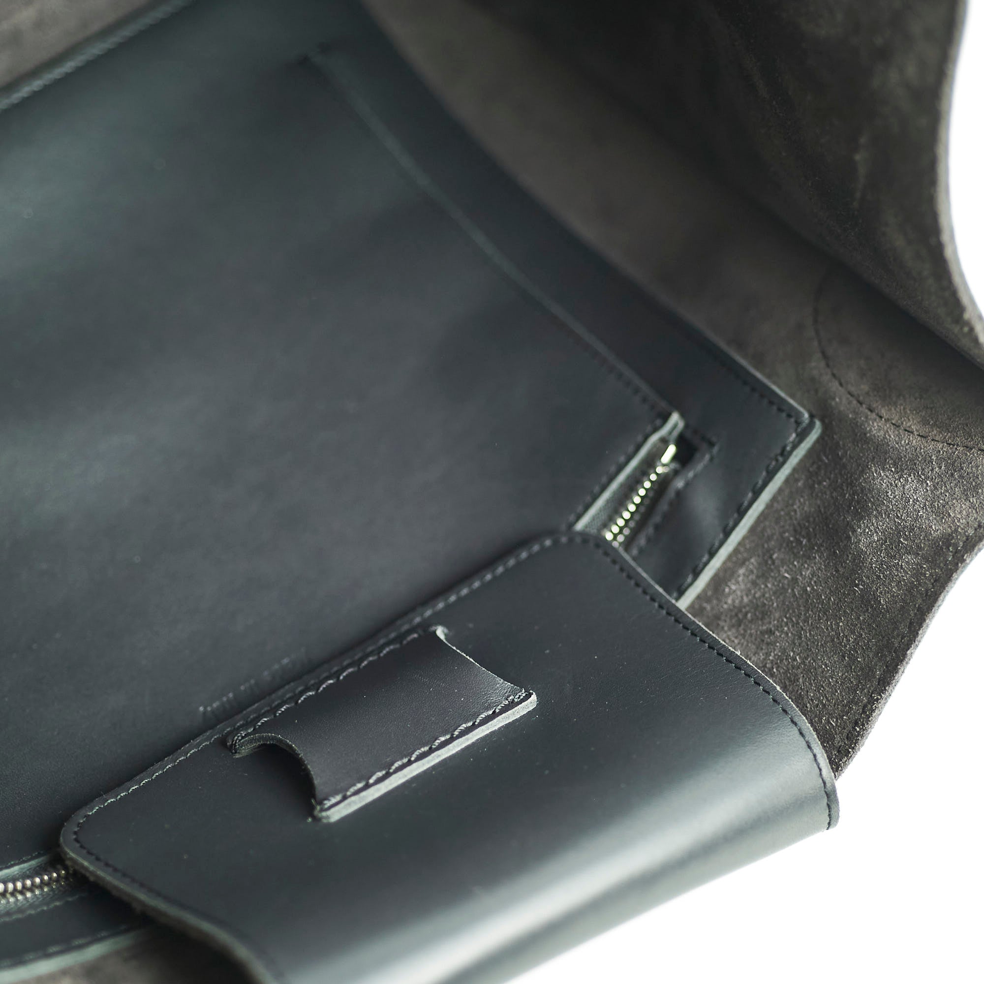 Celine Big Bag Leather Tote for Women - Premium Calfskin Dark Grey Handbag - Perfect for Work, Travel & Everyday Use