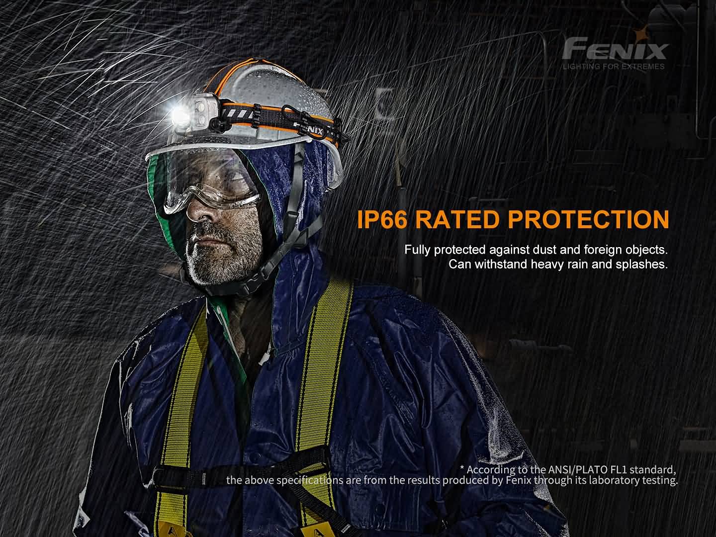 Fenix HP25R v2.0 Rechargeable Headlamp - 1600 Lumen Spotlight & 400 Lumen Floodlight with Red Light, USB-C Charging & LumenTac Organizer - Perfect for Camping, Hiking, Running and Outdoor Adventures