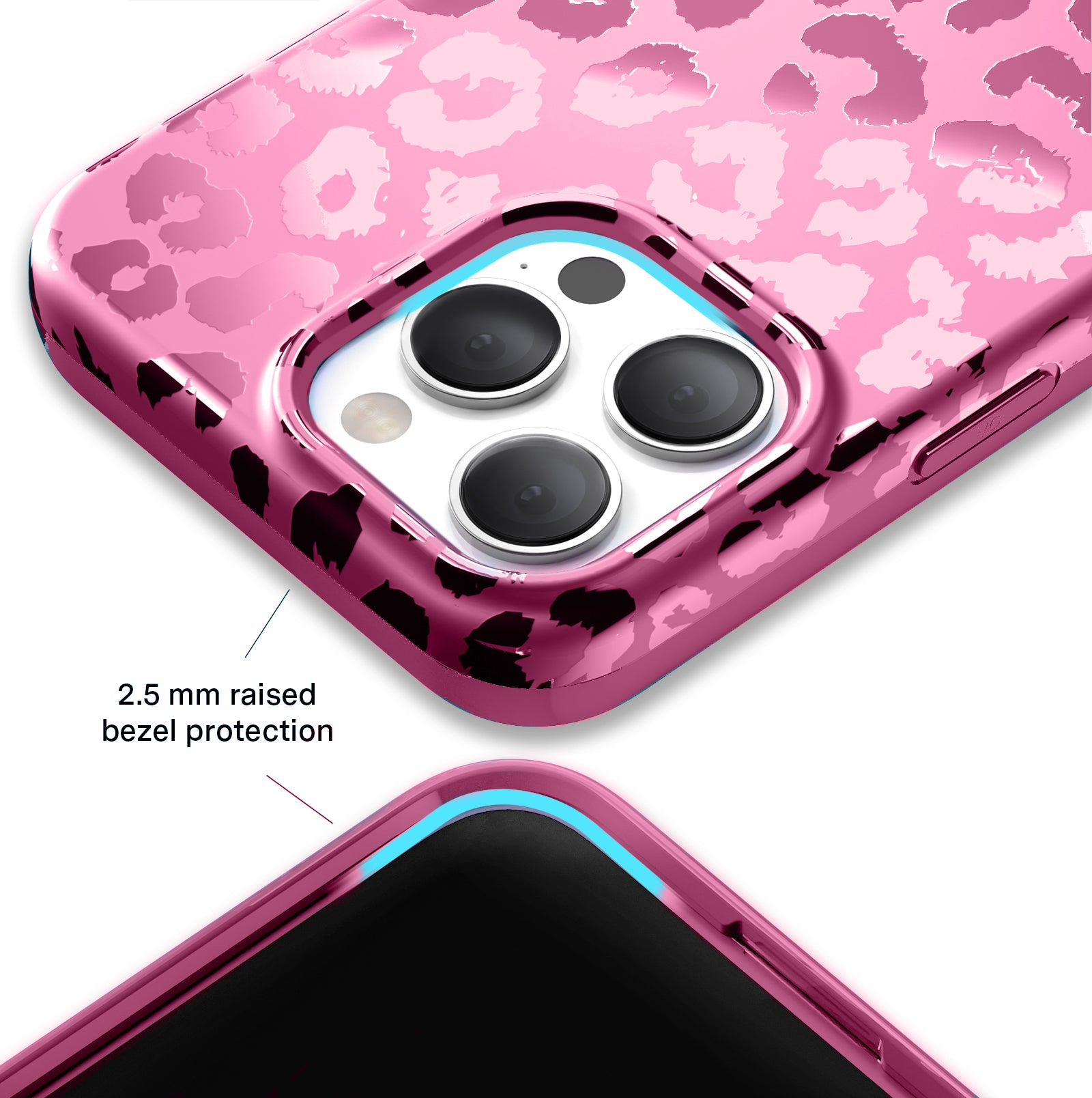 Pink Ruby Leopard iPhone Case - Stylish Protective Cover for iPhone [Model Numbers] - Perfect for Everyday Use, Travel & Fashion Accessories