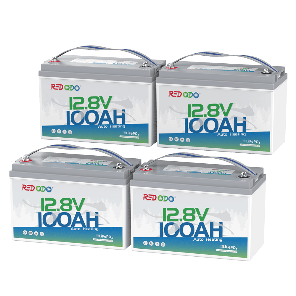 Redodo 12V 100Ah Self Heating LiFePO4 Lithium Battery - Deep Cycle for RV, Marine Boat, Solar Power & Off-Grid Systems | Perfect for Cold Weather Camping & Emergency Backup Power