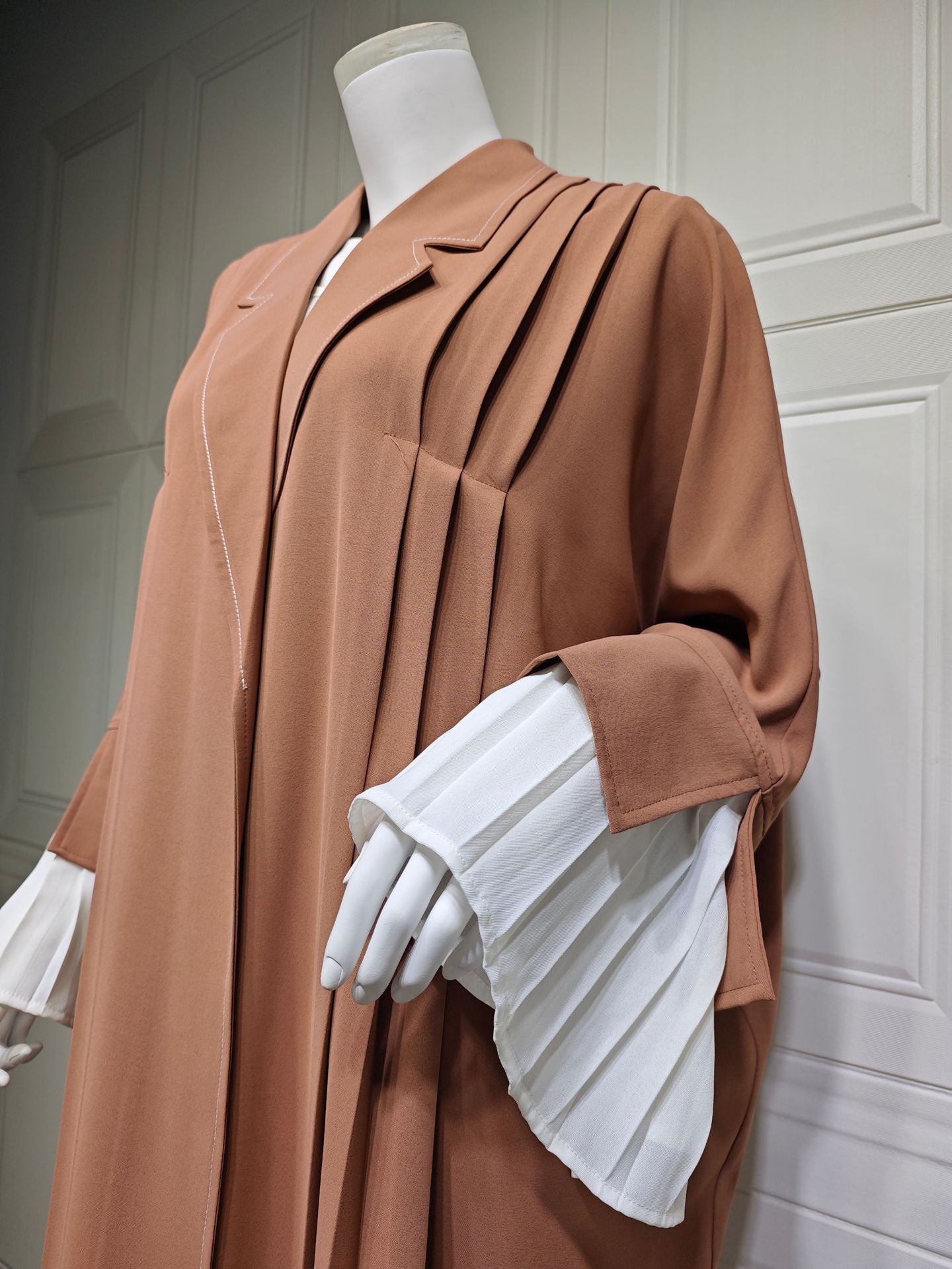 Elegant Open Front Abaya for Women - Modest Islamic Dress - Perfect for Prayer, Mosque, and Special Occasions