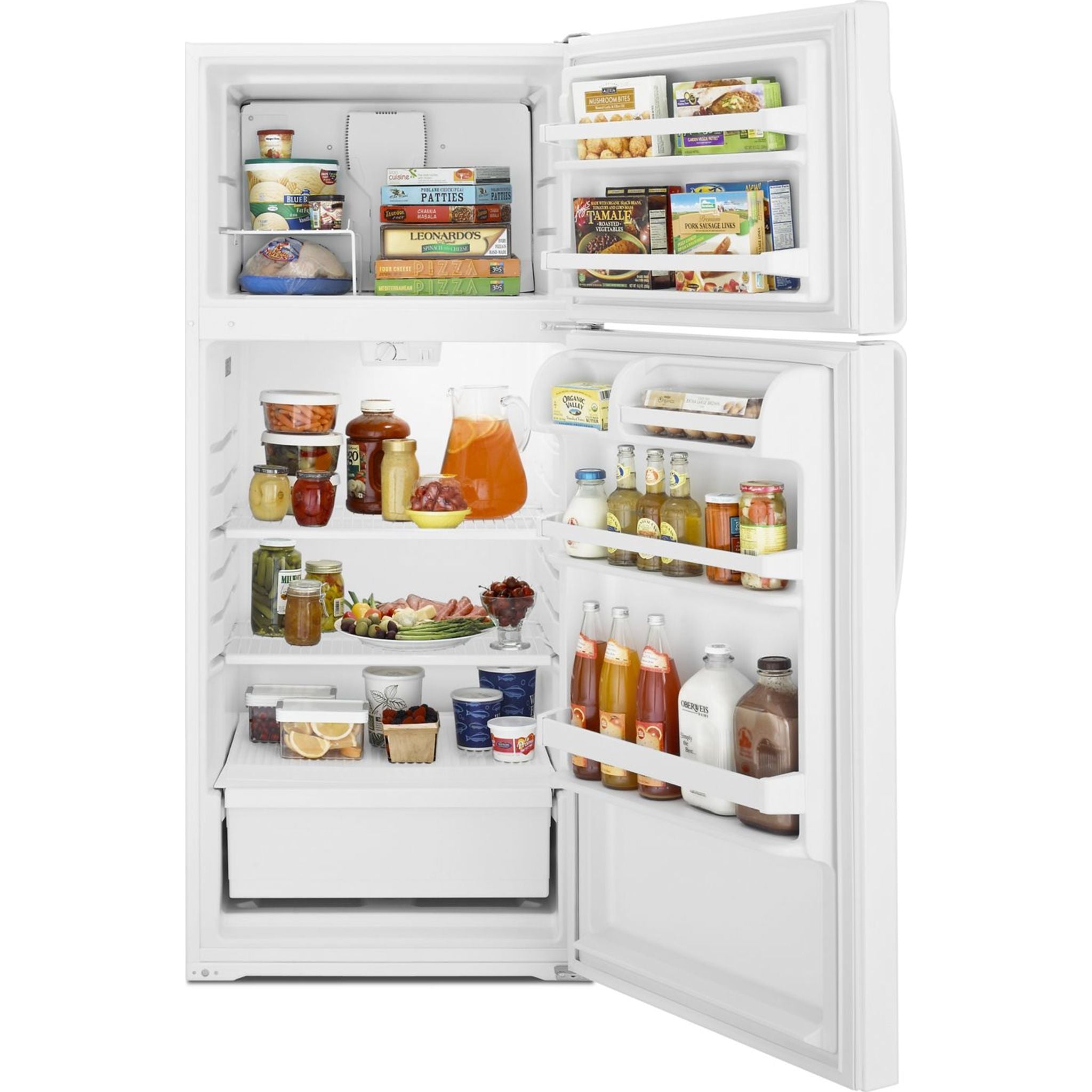 Amana Top Mount Refrigerator ART316TFDW - 21.6 Cu. Ft. White Energy Star Certified Fridge for Kitchen, Home & Apartment Use