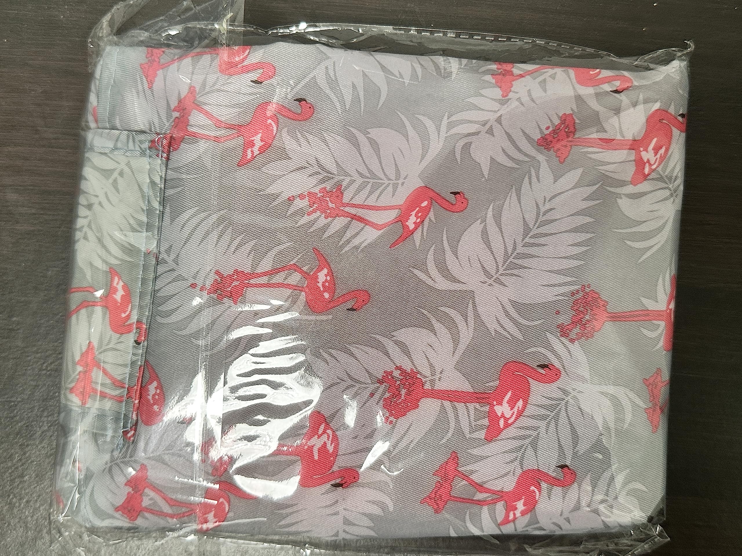 Large Capacity Waterproof Drawstring Makeup Bag - Portable Travel Toiletry Organizer for Women & Girls, Perfect for Cosmetics Storage (Flamingo Design) | Ideal for Travel, Gym & Daily Use