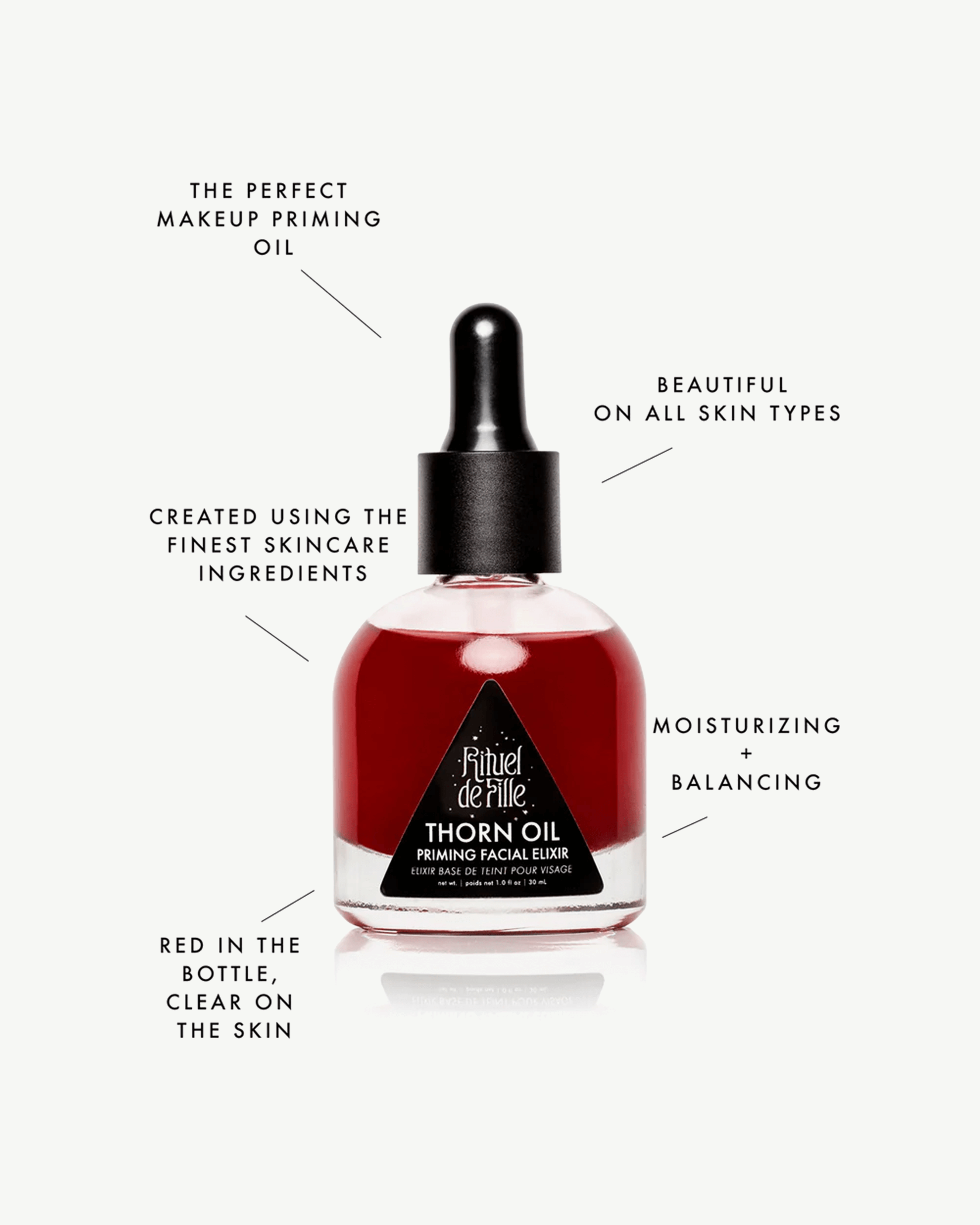 Thorn Oil Priming Facial Elixir - Hydrating & Nourishing Face Serum for Glowing Skin | Perfect for Daily Skincare Routine & Nighttime Moisturizing