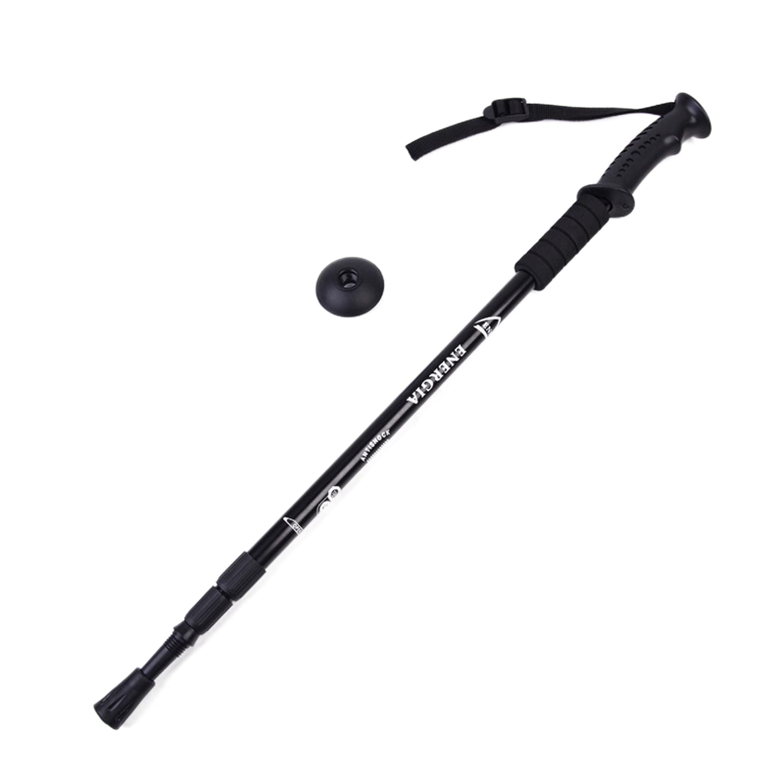 Yourug Adjustable Telescopic Folding Hiking Stick - 3-Section Lightweight Walking Pole with Non-Slip Grip for Mountain Climbing, Trekking & Outdoor Adventures - Perfect for Hiking, Backpacking and Trail Walking