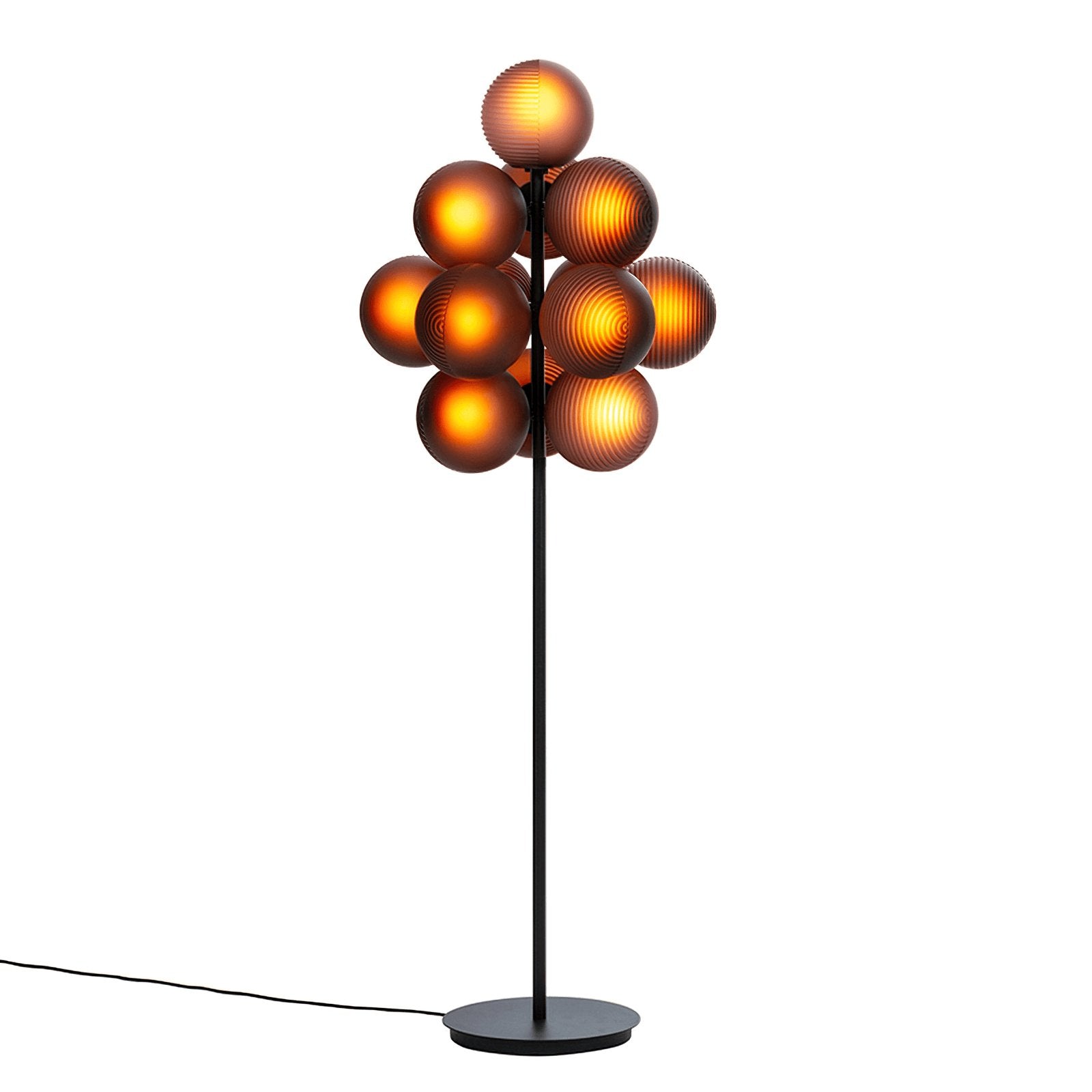 Modern Grape Floor Lamp - Adjustable LED Standing Light for Living Room, Bedroom, or Office - Warm White & Cool White Dimmable Lighting for Home Decor