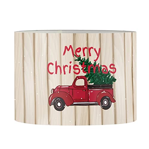 Wood Vintage Red Truck Christmas
