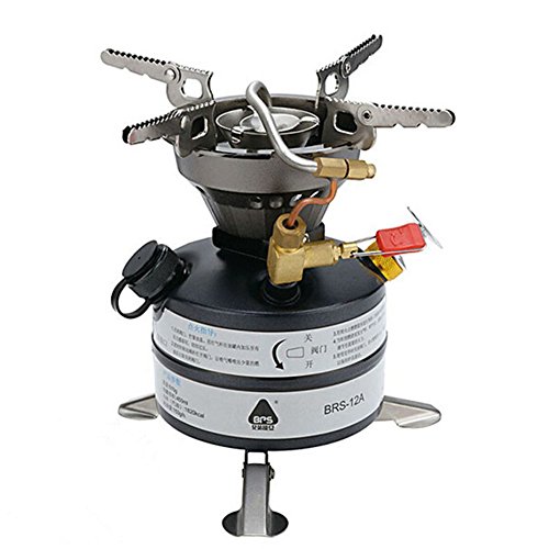 BRS-12A Portable Multi-Fuel Camping Stove for Outdoor Cooking, Backpacking, Hiking, BBQ, Picnics & Emergency Use - Compact & Lightweight Design for Campers, Fishermen & Survivalists