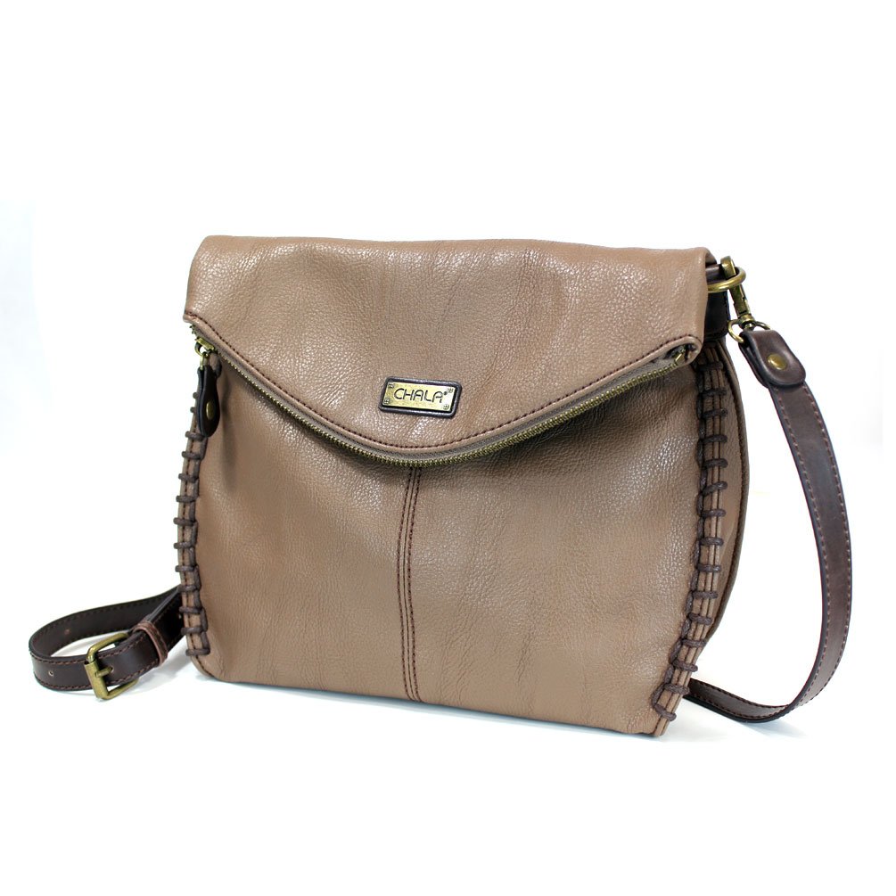 Stylish Brown Crossbody Bag with Flap Top & Zipper - Women's Fashion Shoulder Handbag for Everyday Use, Travel & Shopping