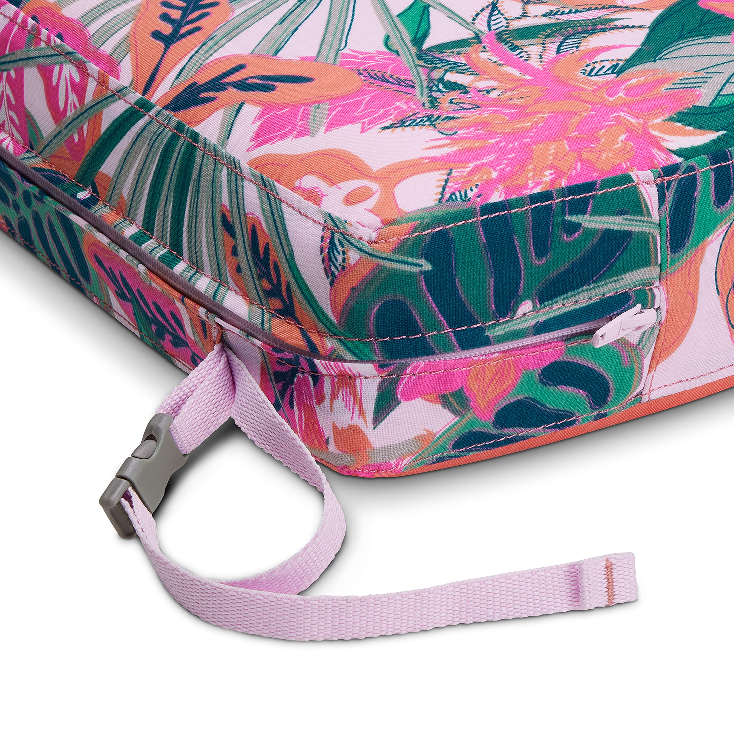 Vera Bradley Water-Resistant Patio Bench Cushion 42x18x3 Inch - Rainforest Canopy Coral Outdoor Furniture Cushion for Garden, Deck, Poolside & Patio Seating