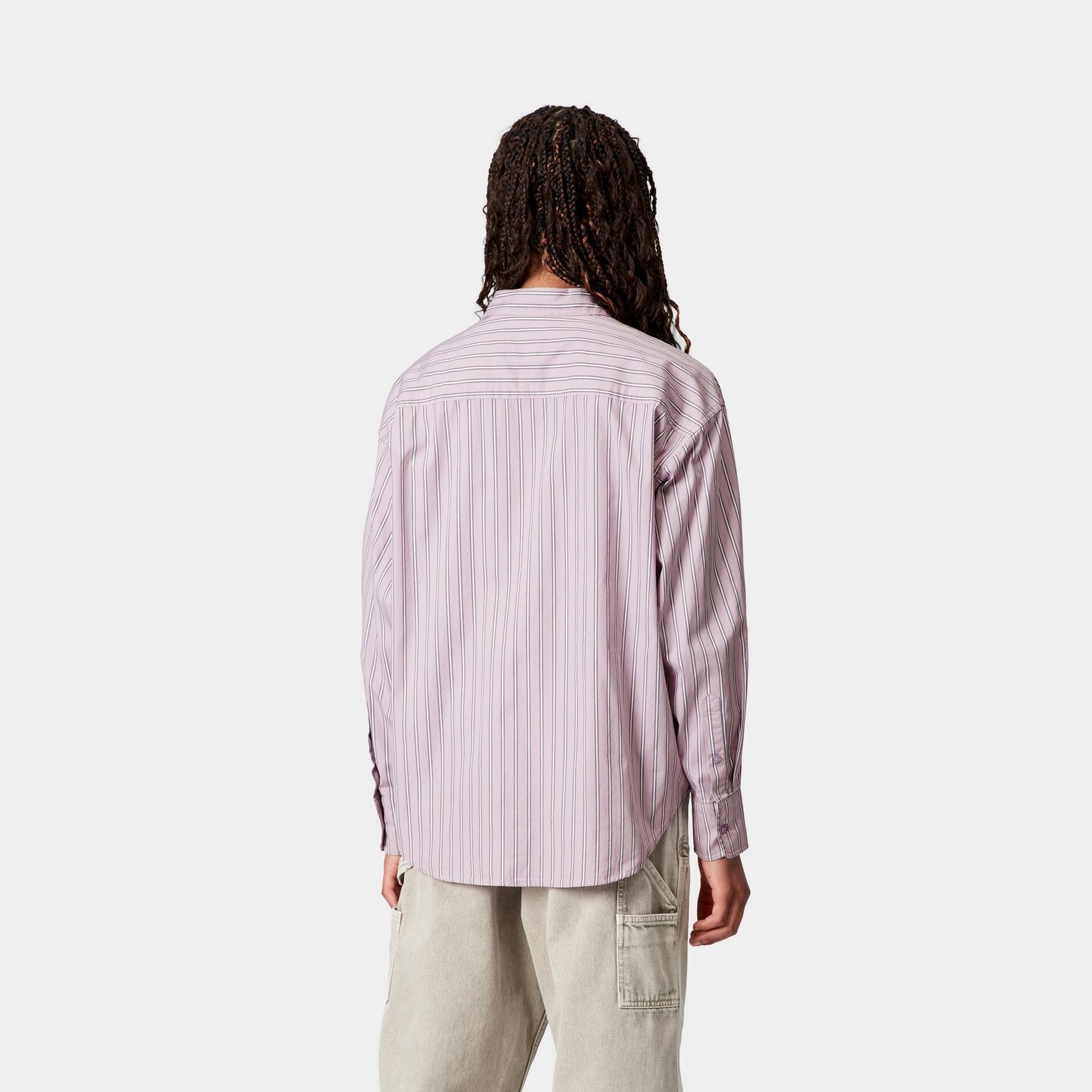 Women's Grimsby Stripe Shirt - Pink Fog Casual Button Down Top | Perfect for Office Wear, Date Night & Spring Outfits