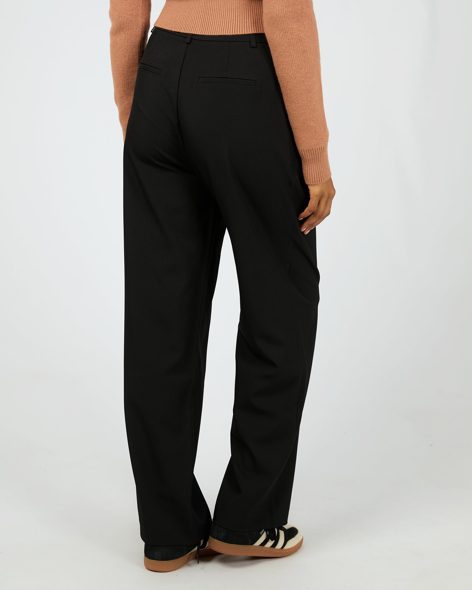 All About Eve Luxe Basic Pant Black - Women's High Waist Stretch Comfort Pants for Work, Lounge & Everyday Wear