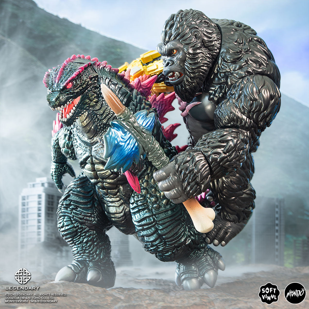 Godzilla x Kong: The New Empire Kong Soft Vinyl Collectible Figure - Movie Merchandise for Fans & Collectors | Perfect for Display, Gifts, and Anime Collections