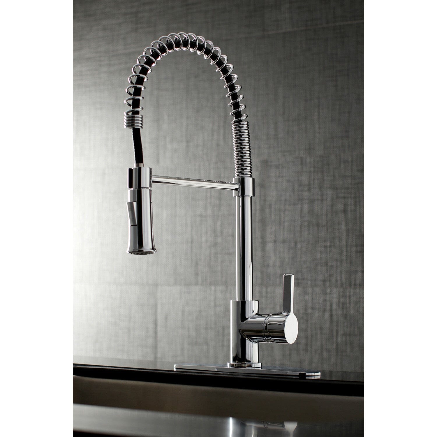 High-Quality Continental Single Handle 1-Hole Deck Mount Pre-Rinse Kitchen Faucet - Perfect for Modern Kitchens & Commercial Use