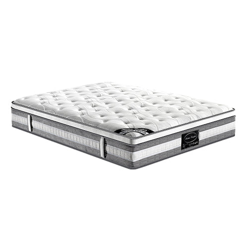 Premium Euro Top Pocket Spring Mattress - 34cm Thick King Size with Feather Comfort Plush Layer for Ultimate Support | Perfect for Master Bedrooms, Guest Rooms & Luxury Hotels