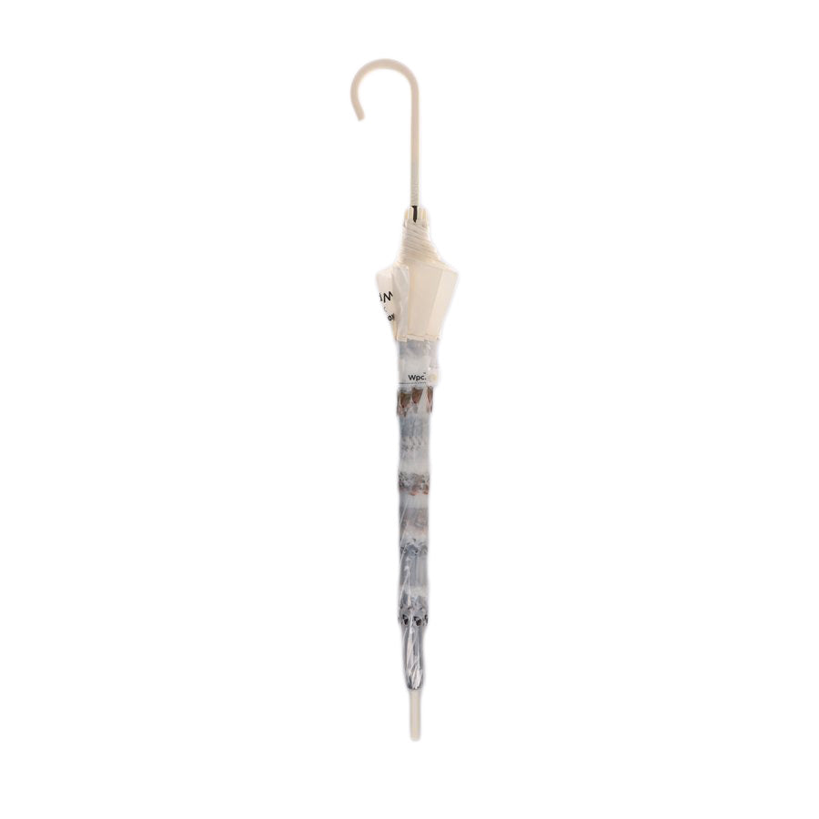 W.P.C. Hikouken Flying Dog Compact Umbrella - Lightweight (390g) Off White - Perfect for Rainy Days & Outdoor Activities