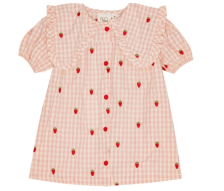 FLOSS DOLLY Short Sleeve Dress for Girls (2-8 Years) - Perfect for Summer Outfits, Playdates & Special Occasions