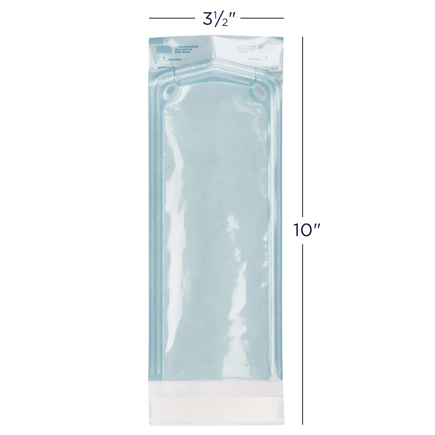 Practicon 3.5” x 10” Self-Sealing Sterilization Pouches with Indicators - Autoclave Sterilizer Bags for Dental, Medical, Tattoo & Nail Tools (200/Bx) - Perfect for Clinic, Salon & Tattoo Studio Instrument Sterilization