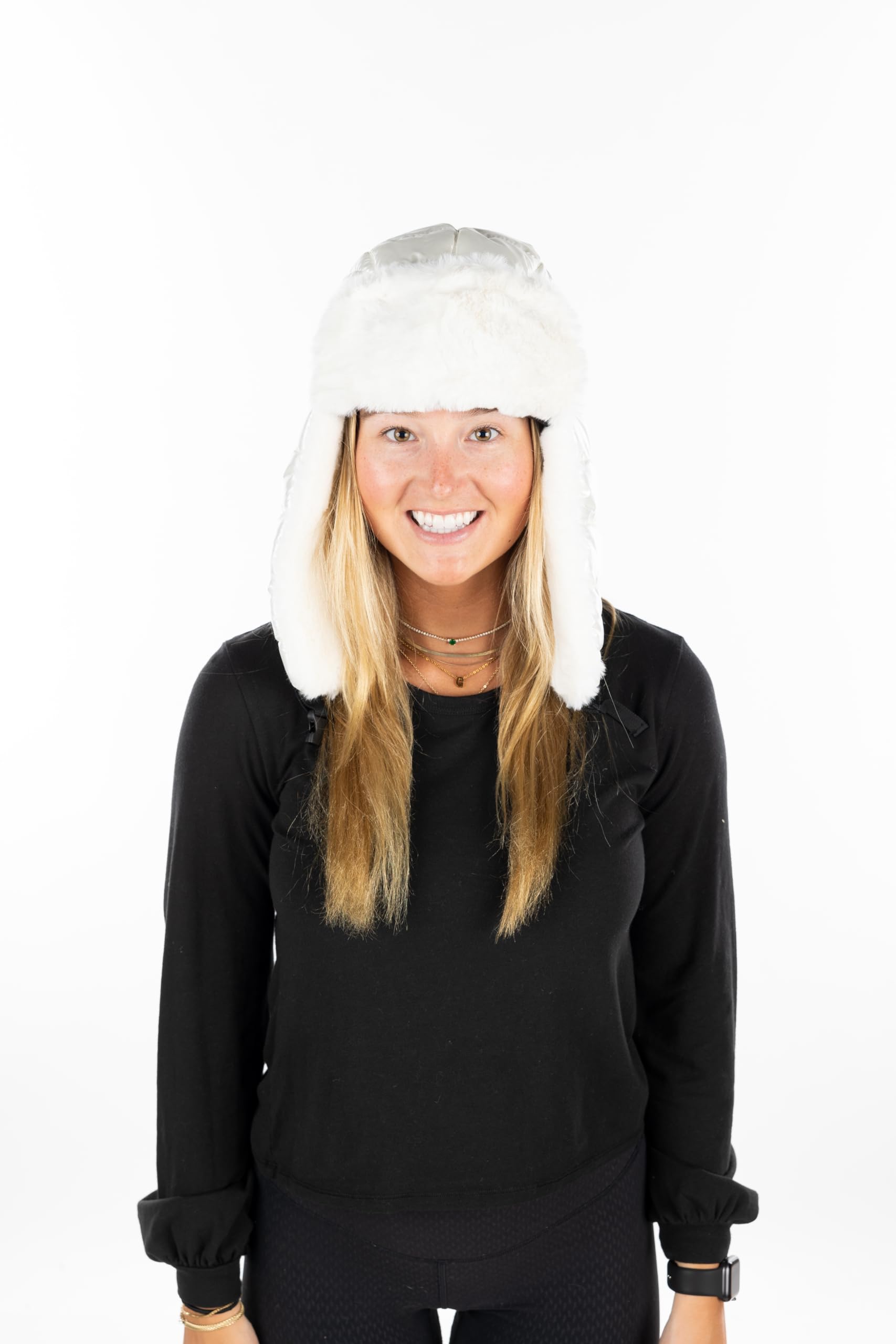 Women's Winter Hats - Warm Ushanka Bomber Puffer Trapper Hat with Earflaps for Skiing, Hunting & Cycling | Cozy Russian-Style Beanie for Cold Weather