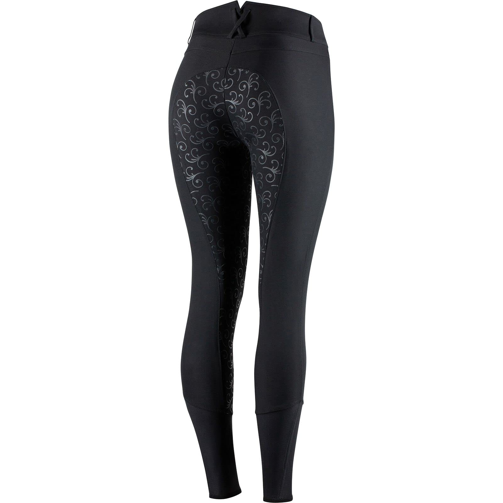 HORZE Angelina Women's Silicone Full Seat Breeches - Equestrian Riding Pants for Comfort & Grip in Horseback Riding, Training & Show Jumping