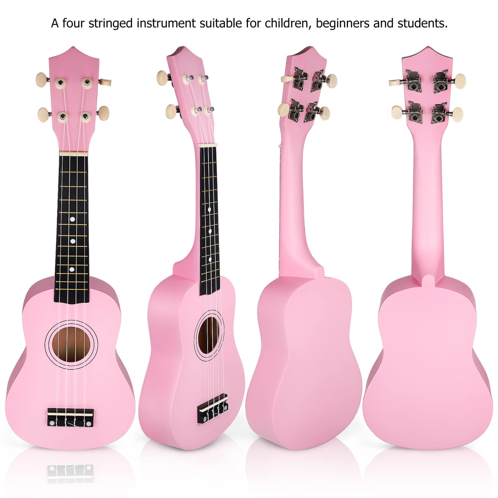 Milisten Soprano Ukulele for Kids & Beginners - 21 Inch Basswood Acoustic Small Guitar with Gig Bag, Spare Strings, Pick & Manual | Perfect for Music Lessons, Travel & Family Entertainment