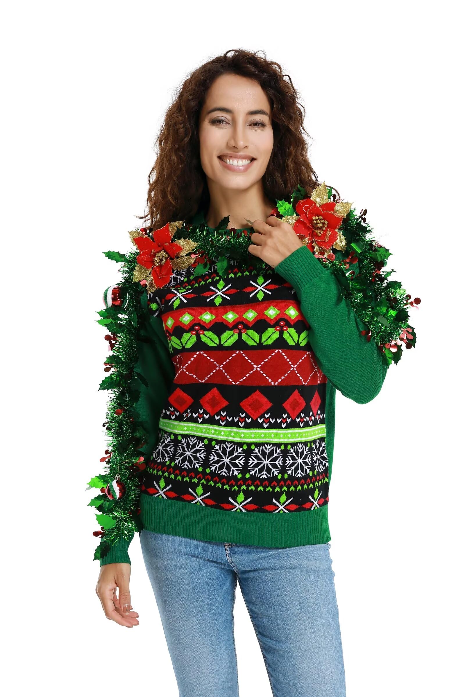 Funny Christmas Sweaters for Men & Women - Santa, Reindeer, Llama Designs for Holiday Parties