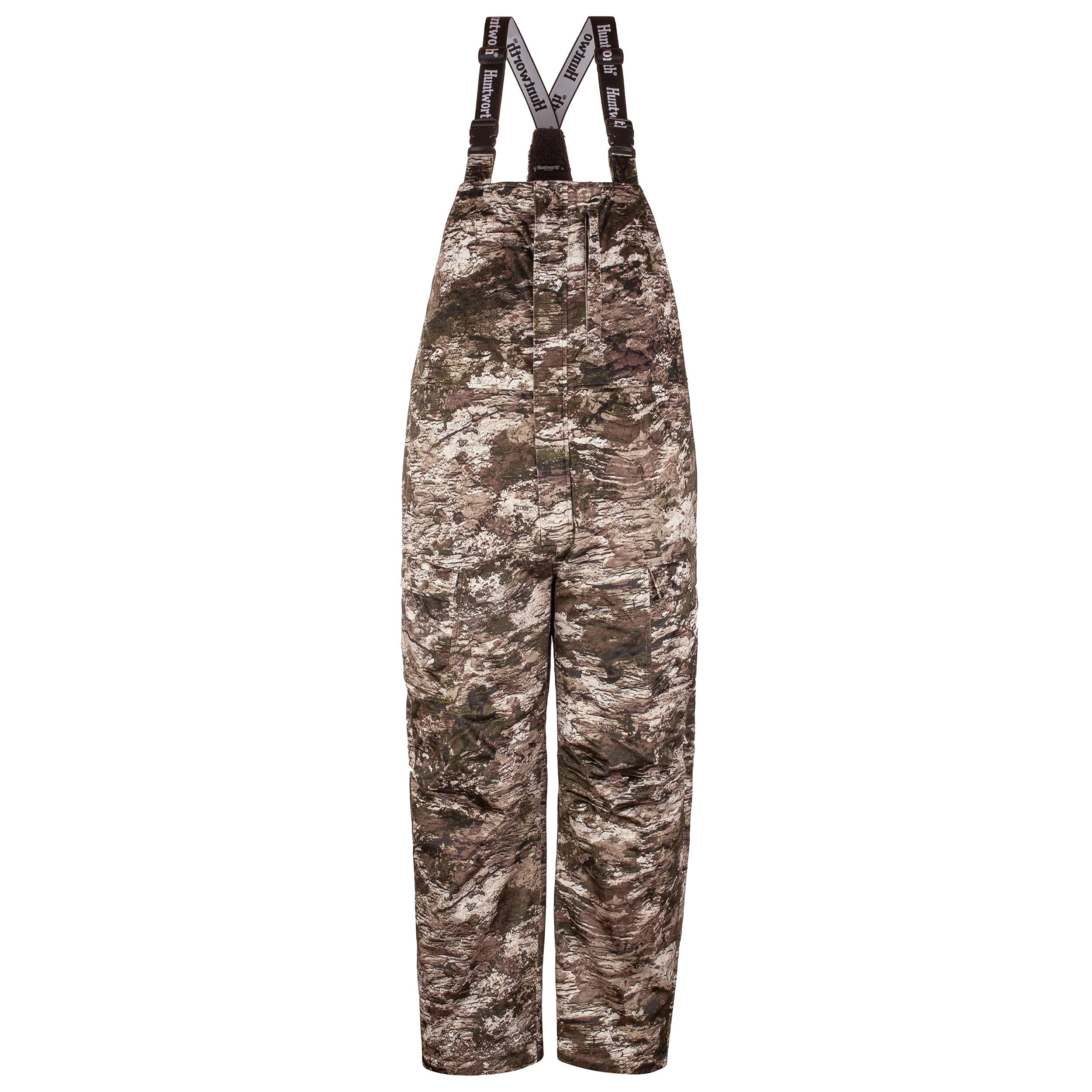 Huntworth Fairbanks Men's Heavyweight Waterproof Hunting Bibs - Cold Weather Waterproof Hunting Pants for Outdoor & Winter Activities