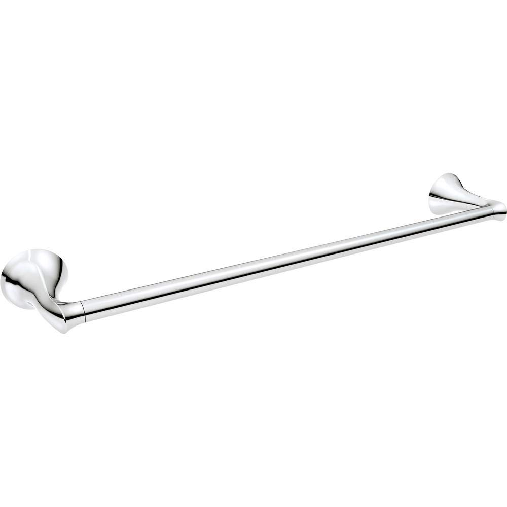Moen Darcy 18 Inch Chrome Towel Bar with Press and Mark - Perfect for Bathroom, Kitchen, and Spa Decor