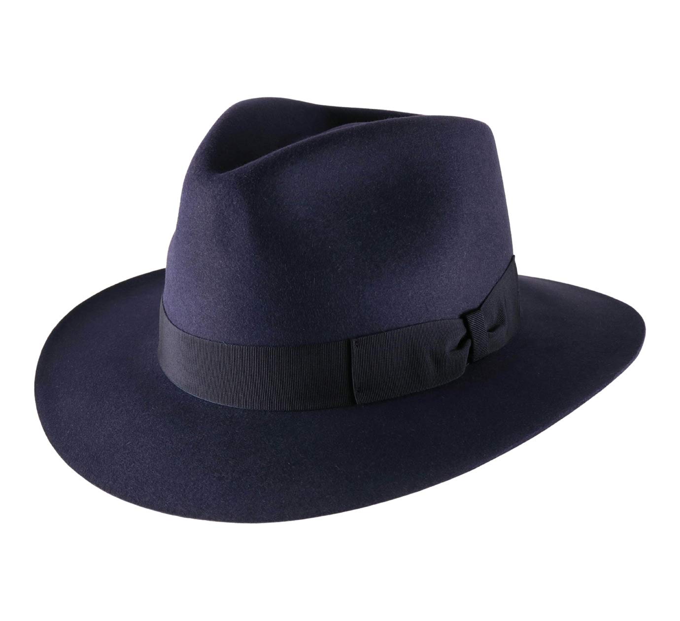 Heritage Traveller Wool Felt Fedora Hat - Water Repellent Wide Brim Hat for Men & Women - Perfect for Outdoor Adventures, Travel & Fashion