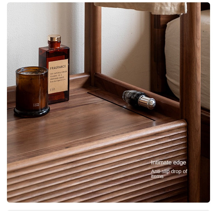 Premium Black Walnut & Oak Solid Wood Floor-to-Ceiling Clothes Storage Rack - Heavy-Duty Garment Organizer for Bedroom, Closet, or Entryway