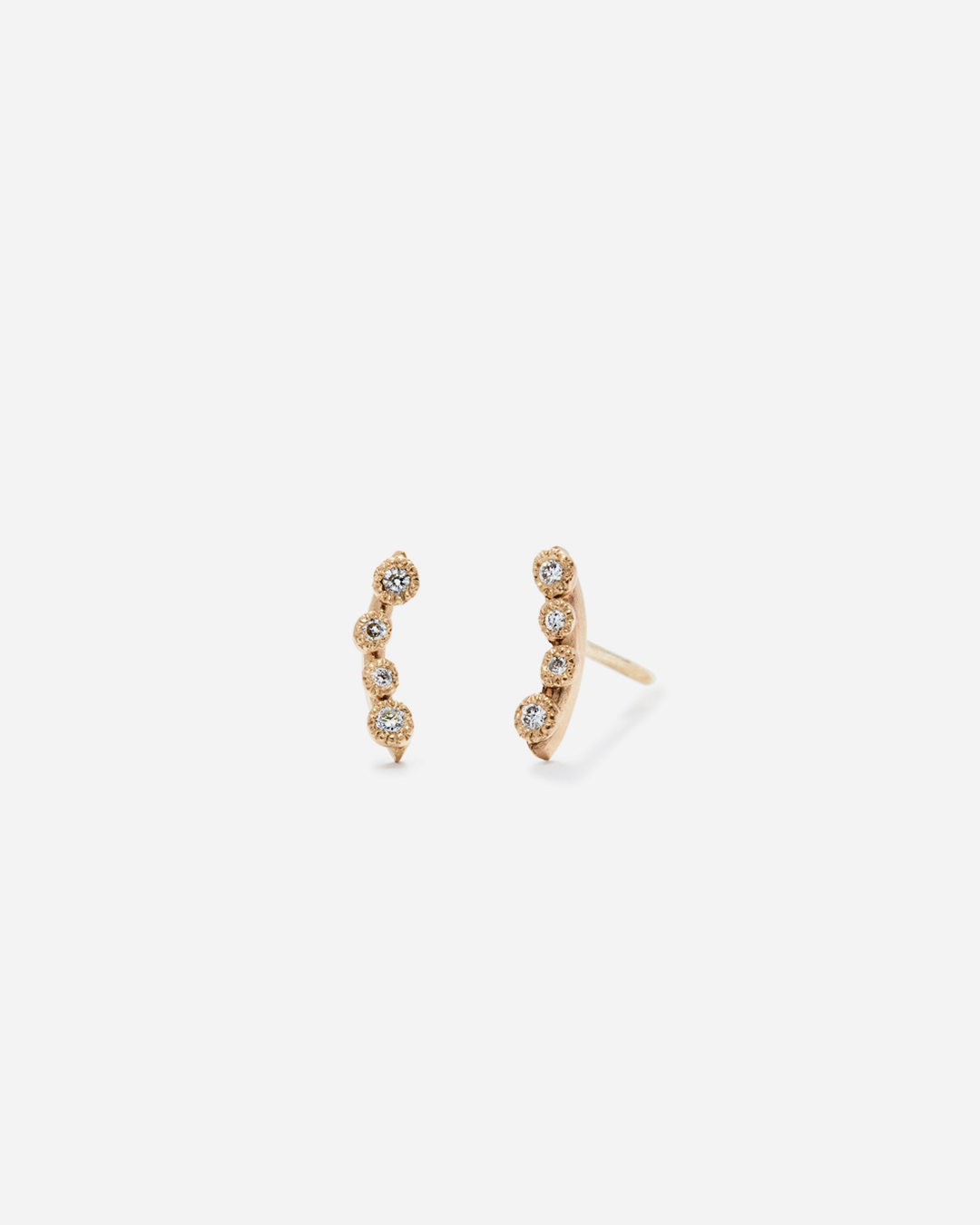 Melee 43 Stud Earrings for Women - Dainty Gold Plated Studs for Everyday Wear | Perfect for Work, Parties & Gifting
