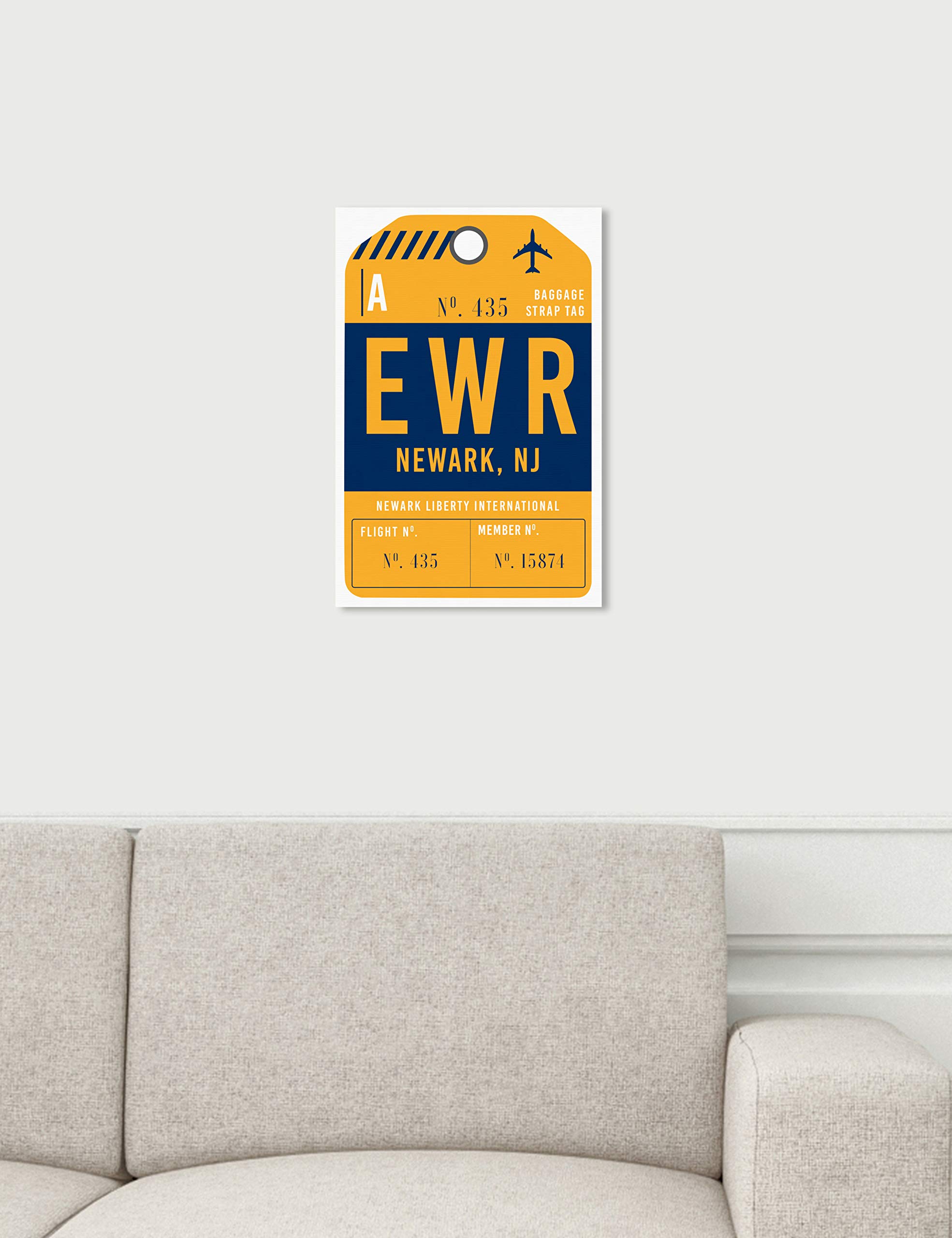 Newark Skyline Wall Art Canvas Print - Modern Cityscape Decor for Home & Office | Perfect Gift for Travel Lovers & Urban Decor Enthusiasts
