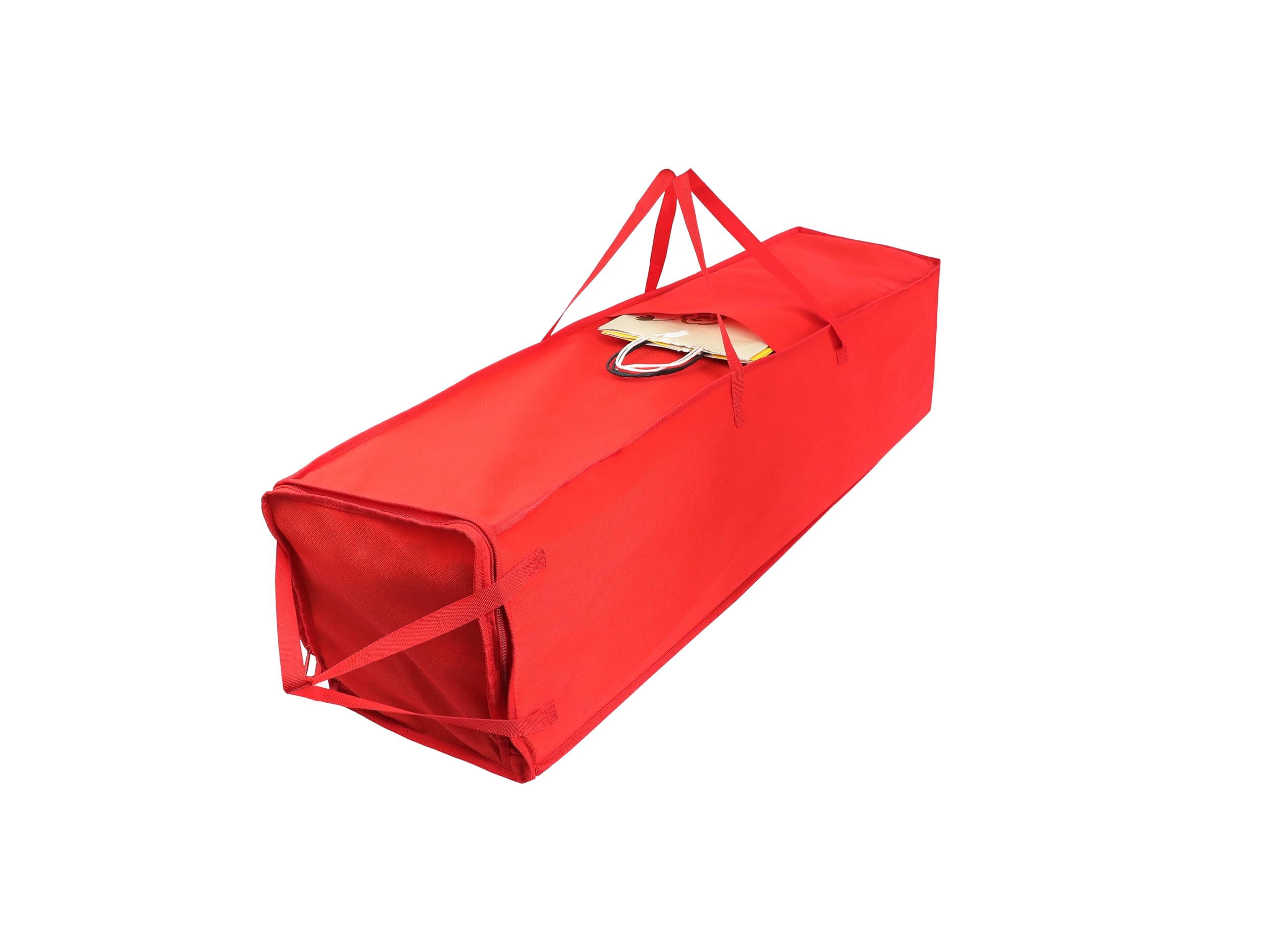 Demao Christmas Wrapping Paper Holder - 41 Inch Durable Storage Bag for Holiday Gift Wrap Rolls, Organizer Container Holds 21 Standard Rolls - Perfect for Christmas Decor Storage & Gift Wrapping Organization