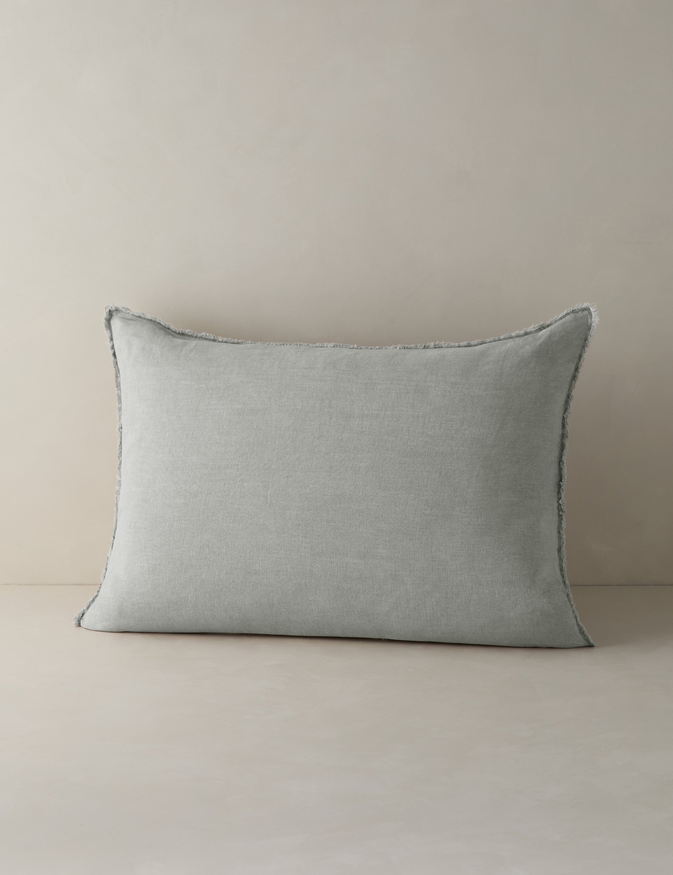 Pom Pom at Home Blair Stonewashed Linen Sham - Soft & Breathable Pillow Cover for Bedroom Decor | Perfect for Coastal, Farmhouse & Boho Style Homes