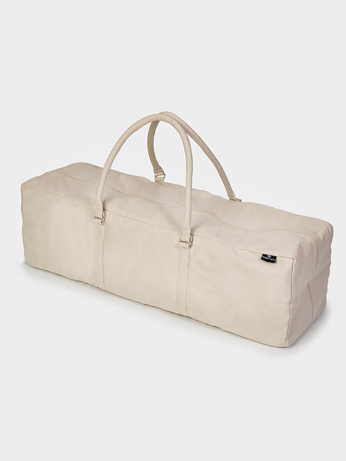 GOTS Certified Organic Cotton Yoga Bag - Eco-Friendly Yoga Equipment Storage for Studio & Travel - Perfect for Yoga Mats, Blocks, and Accessories