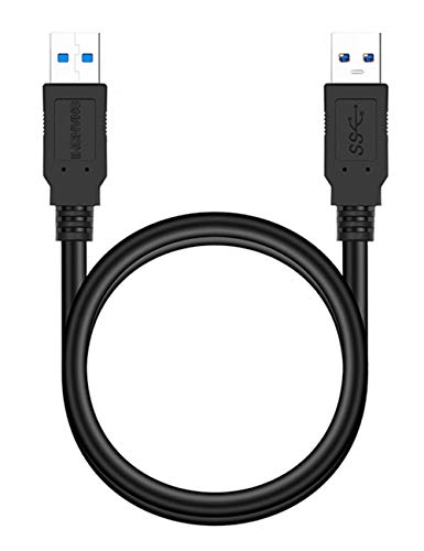 SNANSHI USB 3.0 Male to Male A to A Cable (1FT) - High Speed Data Transfer for Hard Drive Enclosures, USB Hubs, DVD Players | Perfect for Office, Home & Gaming Setup Connectivity
