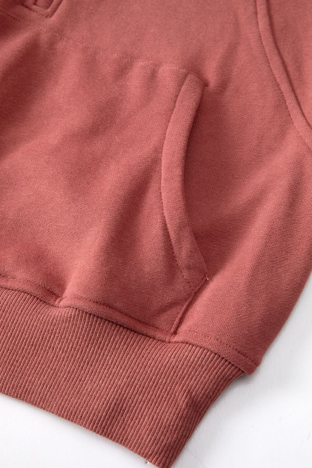 Brown Fleece Lined Zip Up Stand Collar Thumbhole Sleeve Sweatshirt for Men - Warm Winter Pullover with Thumb Holes for Outdoor Activities & Casual Wear