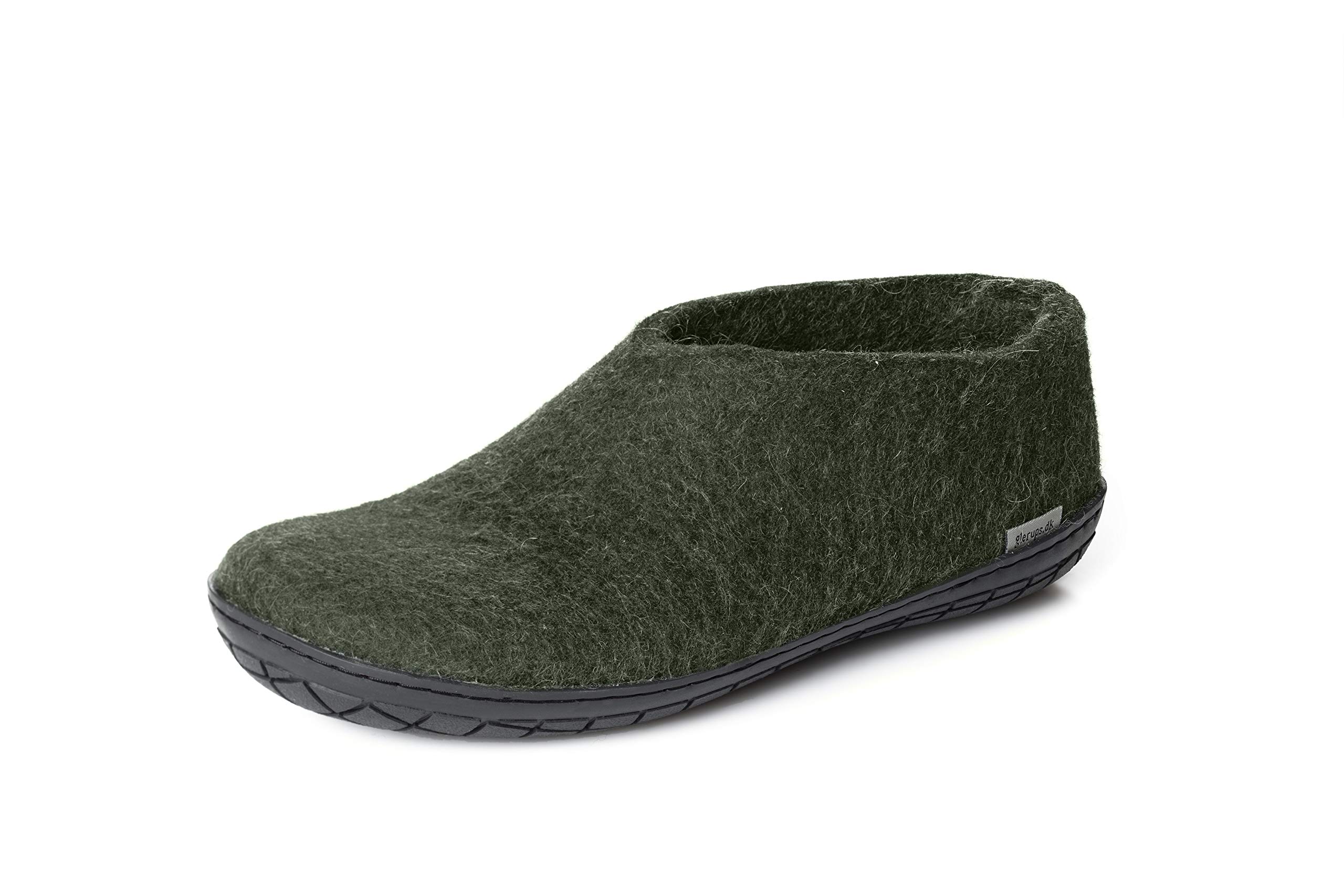 Glerups Premium Wool Rubber Sole Slippers for Men & Women - Comfortable Indoor & Outdoor House Shoes for Relaxation & Warmth