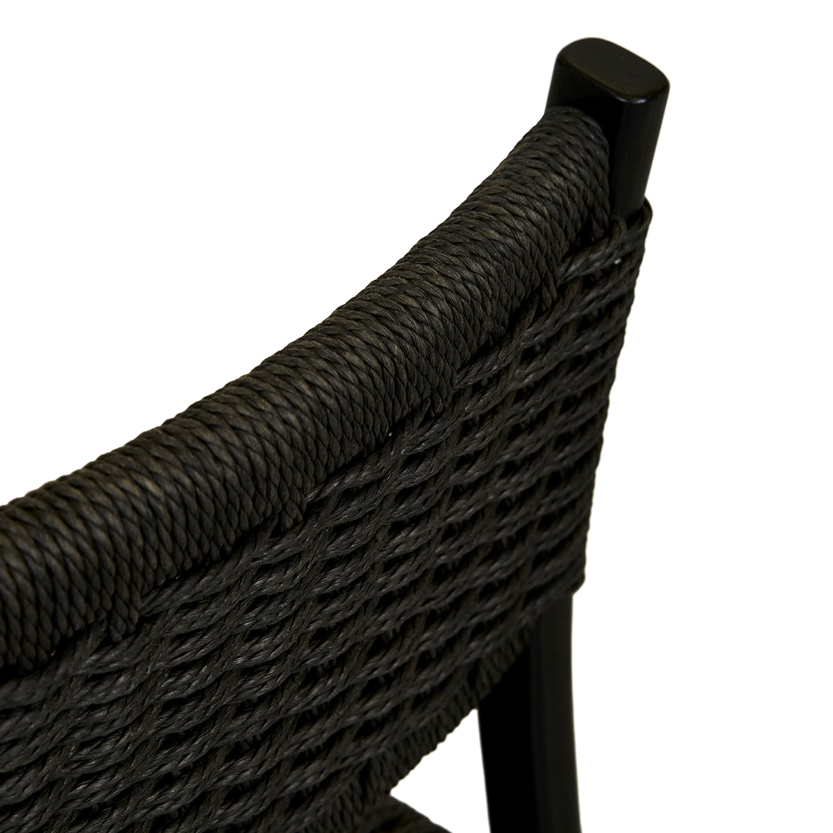 Anton Paper Cord Dining Chair - Natural Woven Seat, Solid Wood Frame, Mid-Century Modern Design - Perfect for Kitchen, Dining Room, and Breakfast Nook