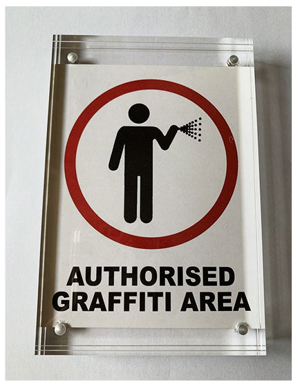 Banksy Authorized Graffiti Area Sticker - Urban Street Art Decal for Laptops, Walls & Skateboards - DIY Art & Home Decor