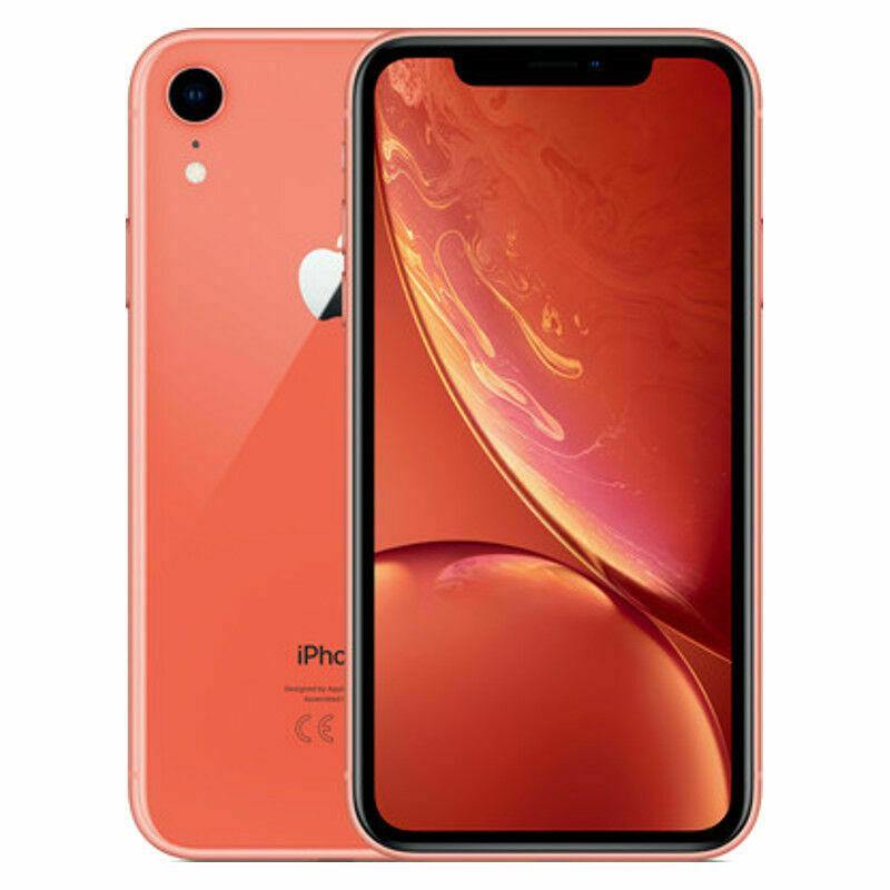 Refurbished iPhone XR 128GB Unlocked - Coral Color (No Face ID) | Eco-Friendly Smartphone for Work, Travel & Daily Use