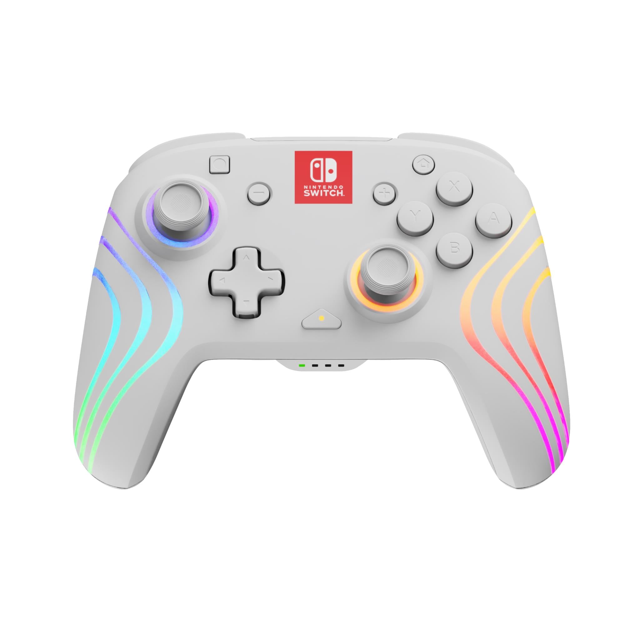 Afterglow Wave Wireless Controller for Nintendo Switch - White | Ergonomic Design, Motion Controls, HD Rumble | Perfect for Gaming at Home or On-the-Go