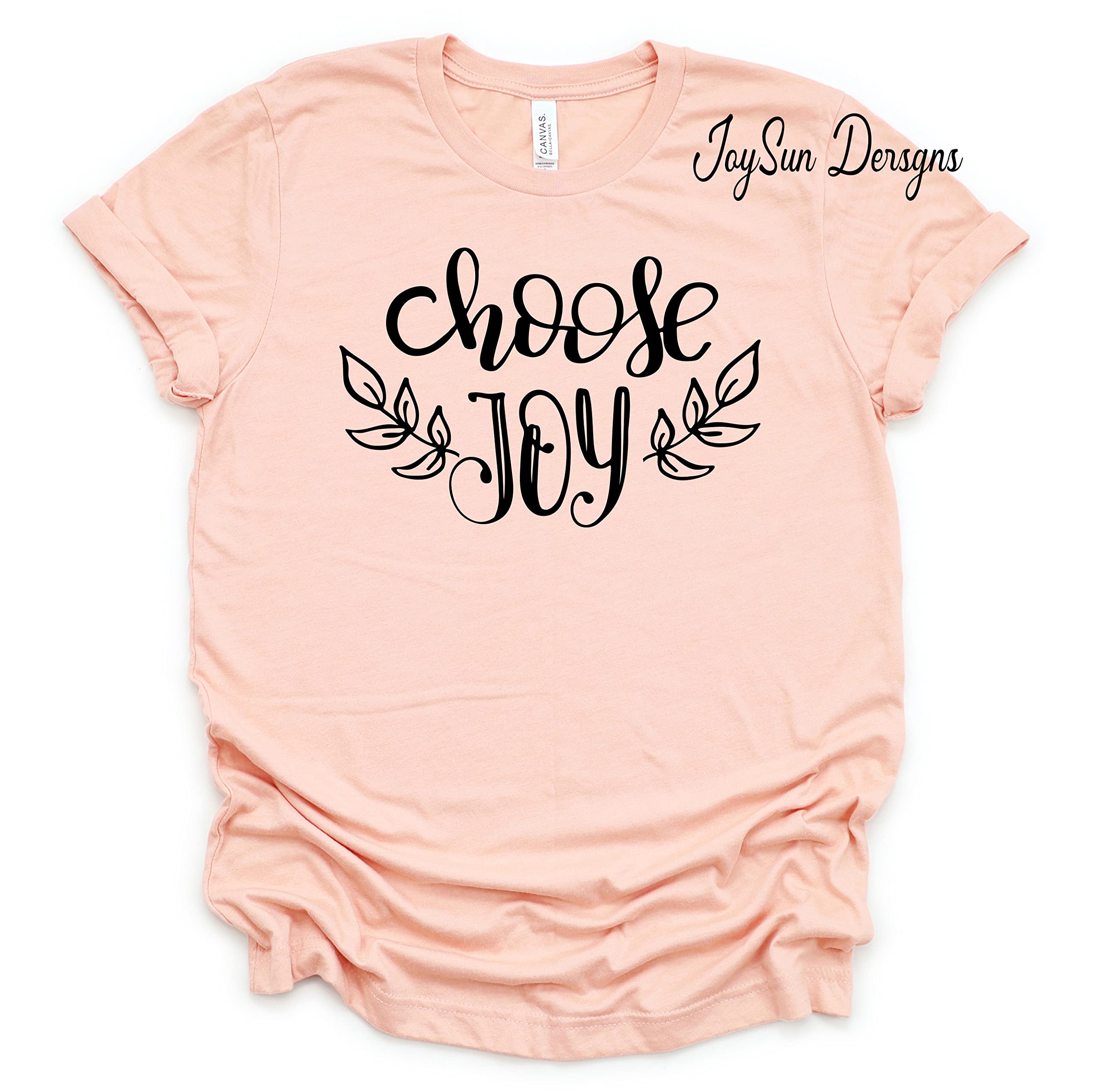 Choose Joy Christian T-Shirt - Inspirational Worship Tee for Women & Moms - Perfect for Church, Bible Study & Daily Encouragement